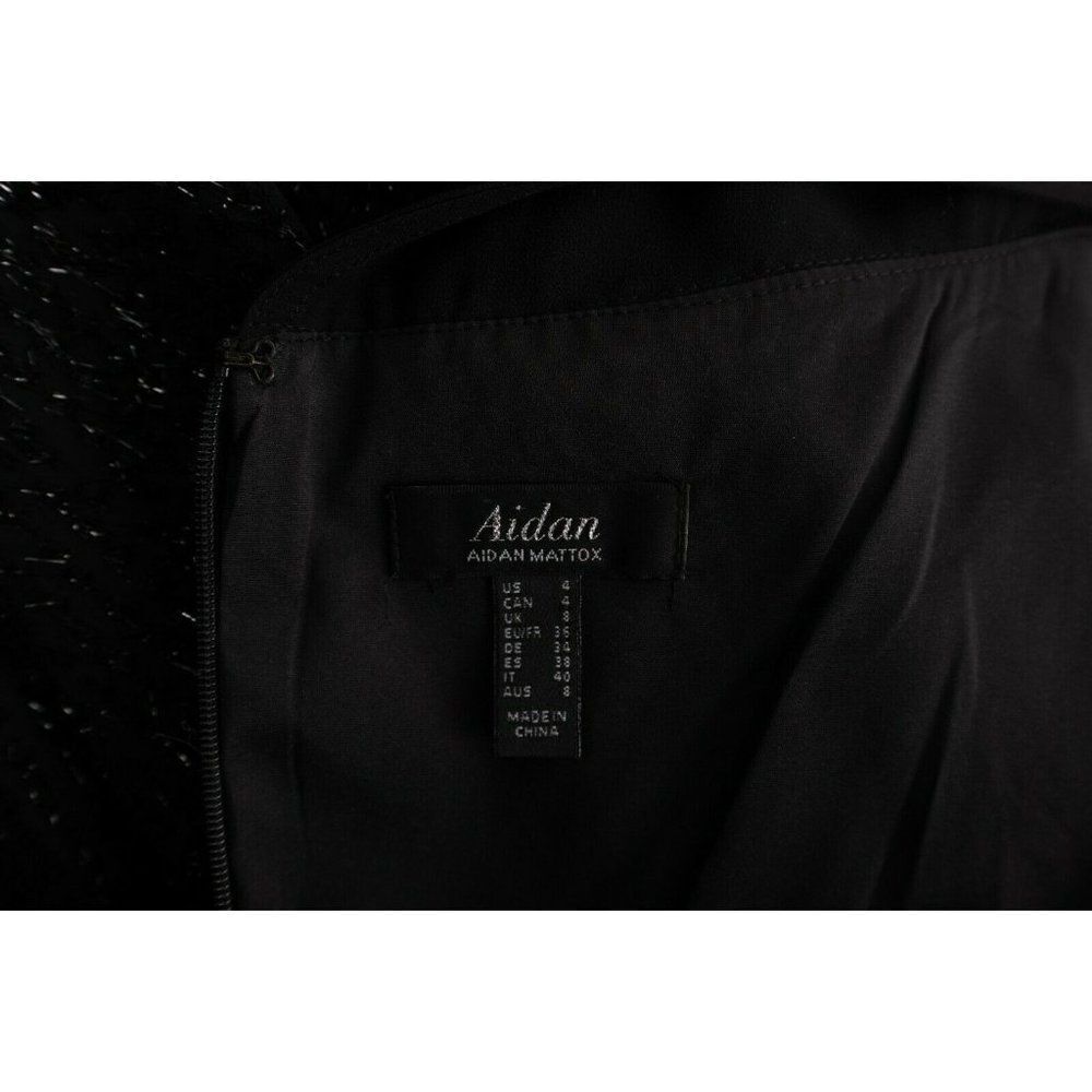 Aidan Mattox Womens ALine Cocktail Dress Fit Flare - Picture 6 of 6